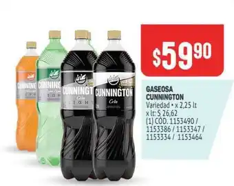 Makro Gaseosa Cunnington 2,25lt oferta