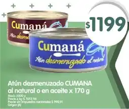 Supermercados Buenos Días Cumana atún desmenuzado oferta