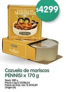 Supermercados Buenos Días Pennisi cazuela de mariscos oferta