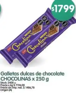 Supermercados Buenos Días Chocolinas galletas dulces de chocolate oferta