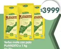 Supermercados Buenos Días Playadito yerba mate con palo oferta