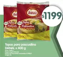 Supermercados Buenos Días Danal tapas para pascualina oferta