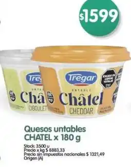 Supermercados Buenos Días Chatel quesos untables oferta