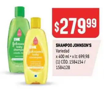 Makro Johnson's Shampoo 400ml oferta