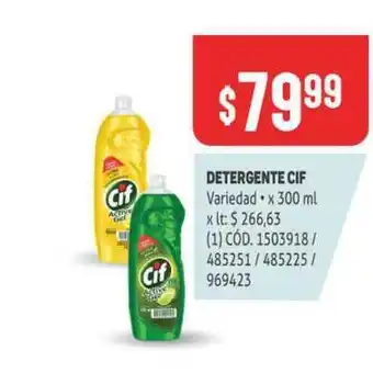 Makro Cif Detergente x 300ml oferta