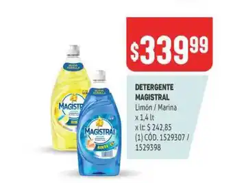 Makro Magistral Detergente Limon/Marina x 1,4lt oferta
