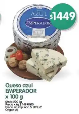 Supermercados Buenos Días Emperador queso azul oferta