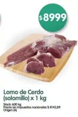 Supermercados Buenos Días Lomo de cerdo (solomillo) oferta