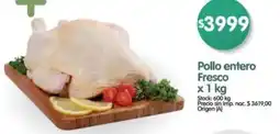 Supermercados Buenos Días Pollo entero fresco oferta