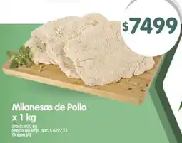 Supermercados Buenos Días Milanesa de pollo oferta