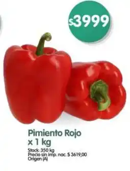 Supermercados Buenos Días Pimiento rojo oferta