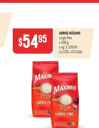 Makro Máximo Arroz Largo Fino X 500g oferta