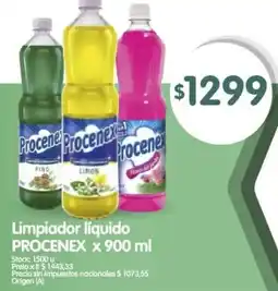 Supermercados Buenos Días Procenex limpiadpr liquido oferta