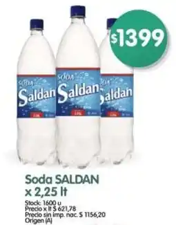 Supermercados Buenos Días Saldan soda oferta