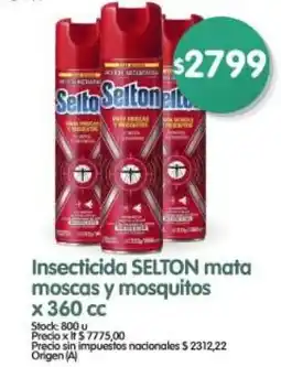 Supermercados Buenos Días Selton insecticida oferta