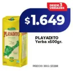 Supermayorista Vital Playadito yerba oferta