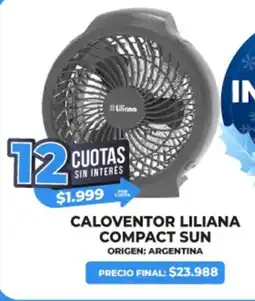 Supermayorista Vital Caloventor liliana compact sun oferta