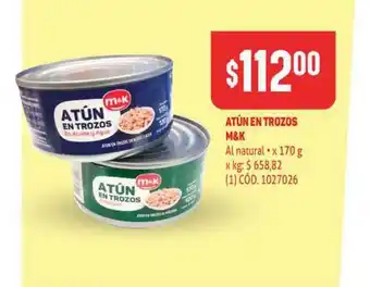 Makro Atún En Trozos M&k x 170g oferta