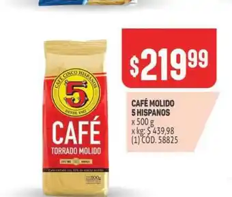 Makro Café Molido 5 Hispanos x 500g oferta