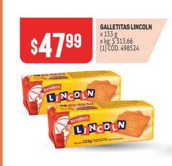 Makro Galletitas Lincoln x 153g oferta
