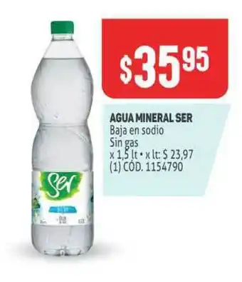 Makro Ser Agua Mineral 1,5lt oferta