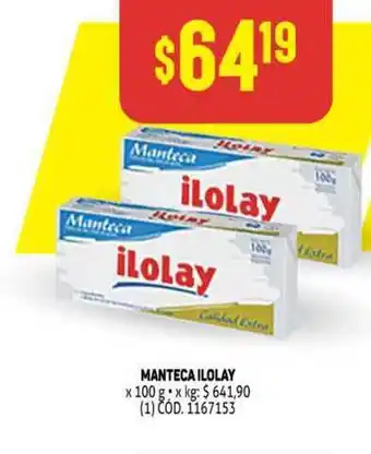 Makro Ilolay Manteca 100g oferta