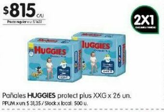 Jumbo Pañales huggies protect plus oferta
