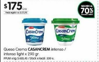 Jumbo Queso crema casancrem 290g oferta