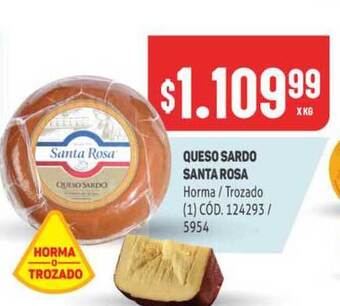 Makro Santa Rosa Queso Sardo oferta