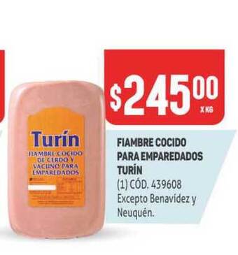 Makro Turín Fiambre Cocido Para Emparedados oferta