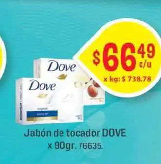 Makro Dove Jabón De Tocador X 90gr. oferta