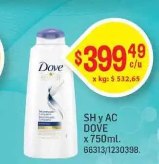 Makro Dove Sh Y Ac X 750ml. oferta