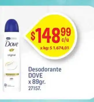 Dove Desodorante X 89gr.