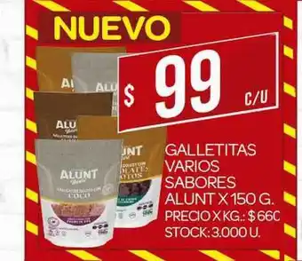 Supermercados DIA Galletitas Varios Sabores Alunt x 150g oferta