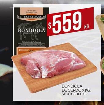 Supermercados DIA Bondiola De Cerdo X Kg. oferta