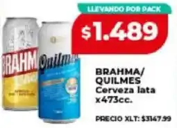Supermayorista Vital Brahma/ quilmes cerveza lata oferta