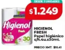 Supermayorista Vital Higienol fresh papel higiénico oferta