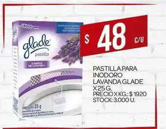 Supermercados DIA Pastilla Para Inodoro Lavanda Glade X 25g oferta