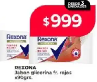 Supermayorista Vital Rexona jabon glicerina fr. rojos oferta