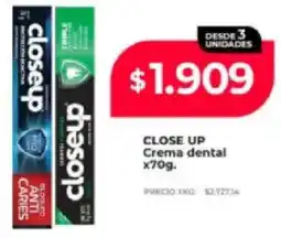 Supermayorista Vital Close up crema dental oferta
