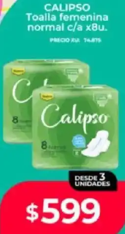 Supermayorista Vital Calipso toalla femenina normal c/a oferta