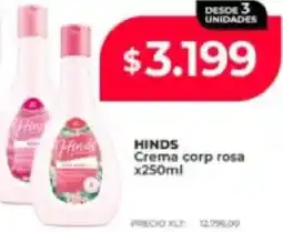 Supermayorista Vital Hinds crema corp rosa oferta