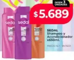 Supermayorista Vital Sedal shampoo y acondicionador oferta