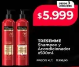 Supermayorista Vital Tresemme shampoo y acondicionador oferta