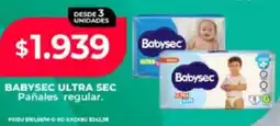 Supermayorista Vital Babysec ultra sec pañales regular oferta