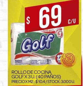 Supermercados DIA Golf Rollo De Cocina X 3u oferta