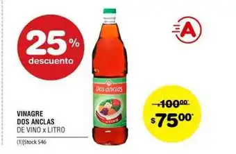 Atomo Conviene Vinagre Dos Anclas De Vino oferta