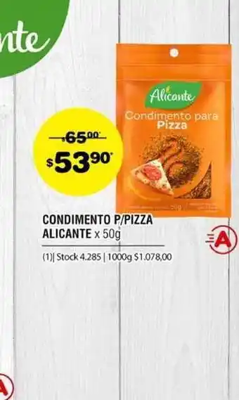 Atomo Conviene Alicante Condimento P Pizza oferta