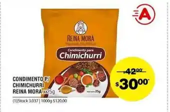 Atomo Conviene Condimento P Chimichuri Reina Mora x 25g oferta