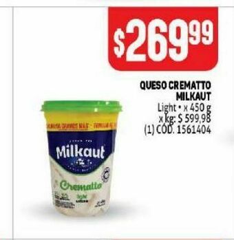 Makro Queso crematto milkaut oferta